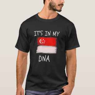 Stolz Singapur ist es in meiner DNA, Singapur Flag T-Shirt