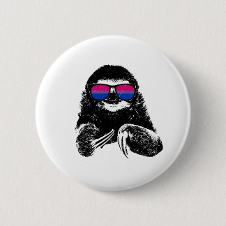 Stolz Sloth Bisexual Flag Sonnenbrille Button