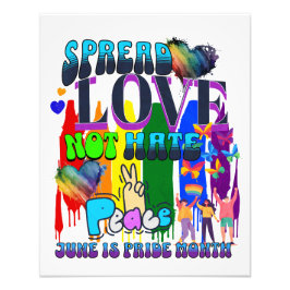 Stolz | Spread Liebe nicht hassen Fotodruck