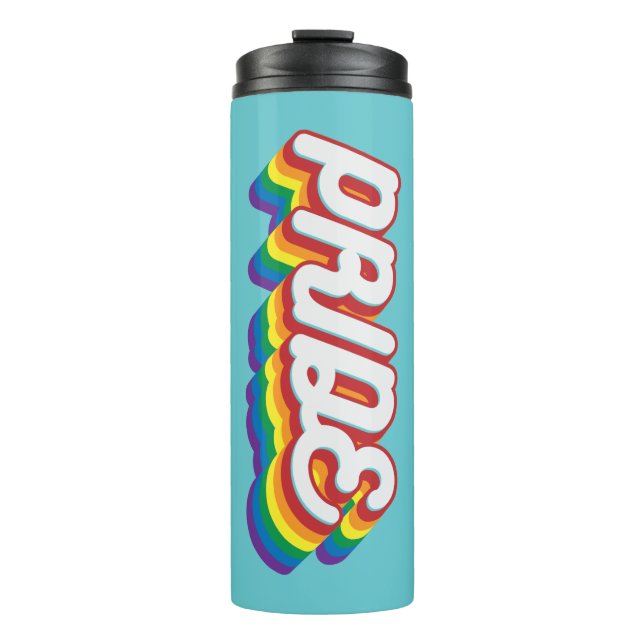 Stolz| Stil der 70er Jahre Thermosbecher (Vorderseite)