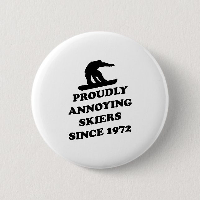 Stolz störenSkiiers seit 1972 Button (Vorderseite)