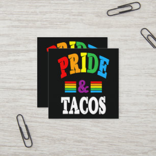 Stolz-Tacos Lgbt Quadratische Visitenkarte