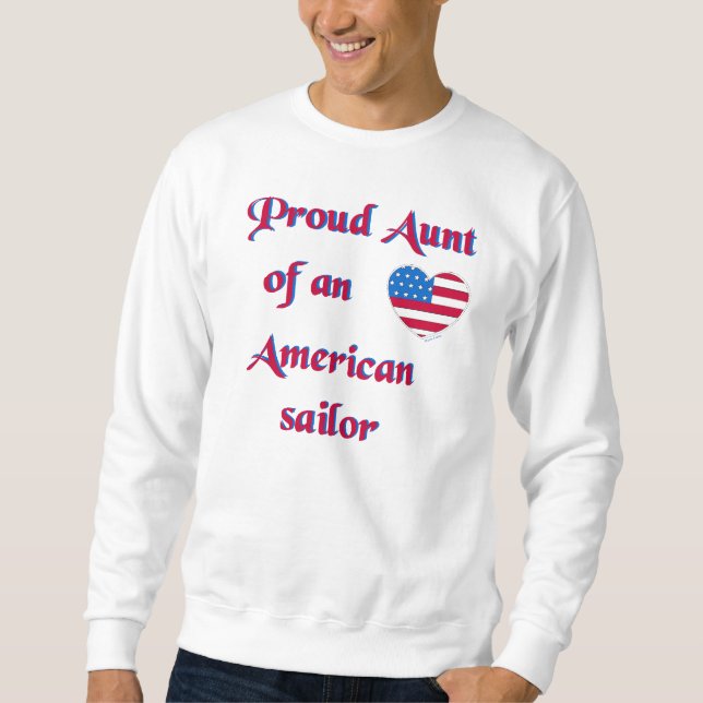 Stolz-Tante-Seemann-Marine-EIn Sweatshirt (Vorderseite)