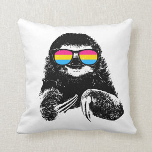 Stolz-Trägheits-Pansexual Flaggen-Sonnenbrille Kissen