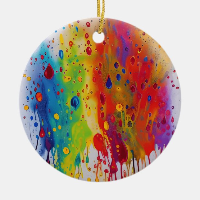 Stolz Tropfen Muster Ornament (Vorne)
