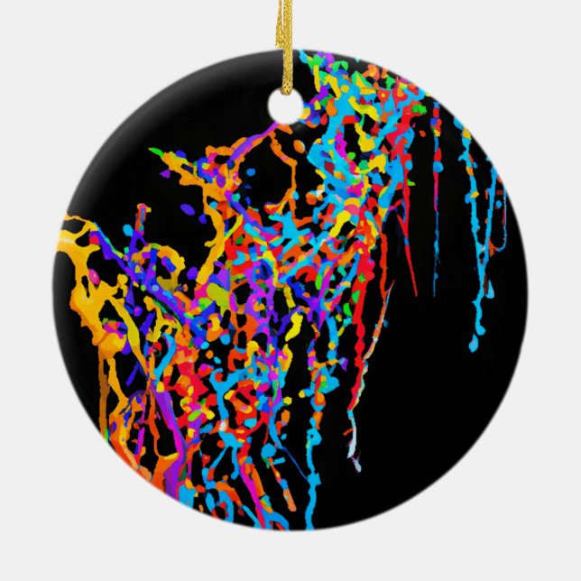 Stolz Tropfen Muster Ornament (Hinten)