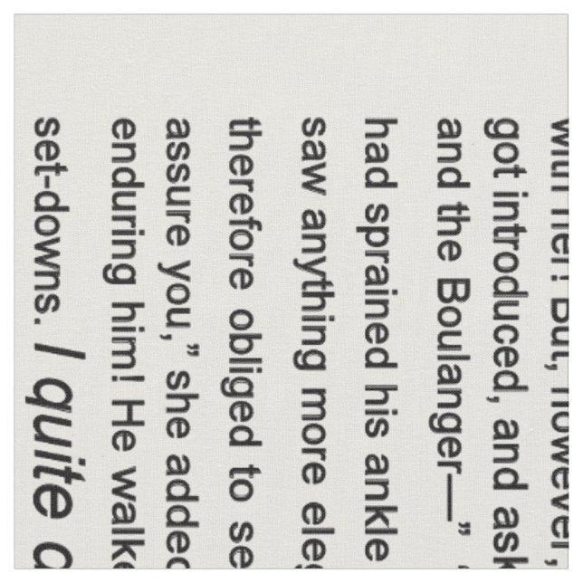 Stolz u. Vorurteil, Text Ch.1, 2,3 Janes Austin Stoff (Nahaufnahme)