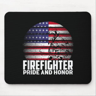Stolz und Ehre Feuerwehrmann Geschenk Stolz Feuerw Mousepad