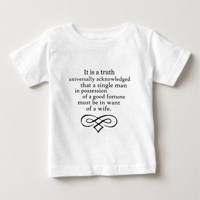 Stolz und Vorurteil Baby T-shirt (Vorderseite)
