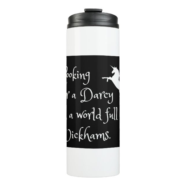 Stolz und Vorurteil Funny Darcy Jane Austen Thermosbecher (Vorderseite)