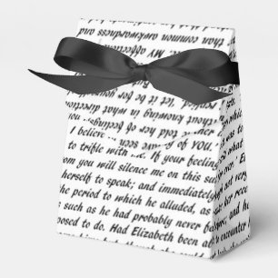 Stolz-und Vorurteil-Text Geschenkschachtel