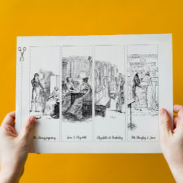 Stolz und Vorurteile Jane Austen Paper Lesezeichen Briefpapier