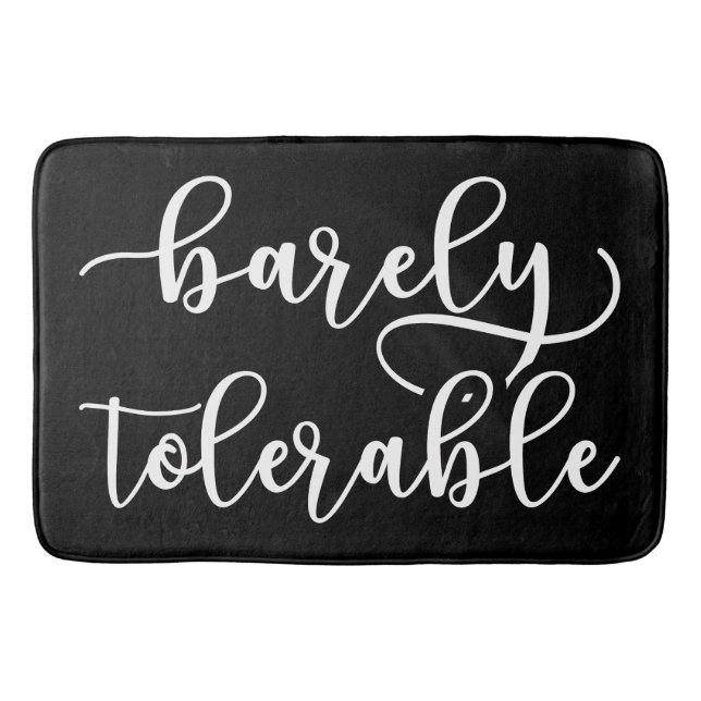 Stolz und Vorurteile - kaum tolerierbar I Badematte (Vorderseite)