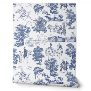 Stolz und Vorurteile Pferde Blaues weißes Toile Tapete