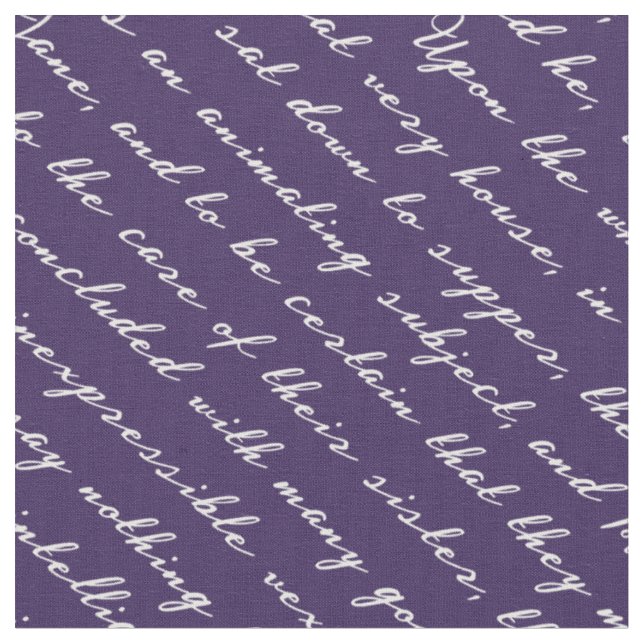 Stolz und Vorurteile Stoff (Nahaufnahme)