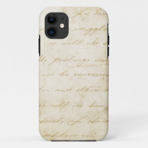 Stolz- und Vorurteilhandschrift archivalisch Case-Mate iPhone Hülle