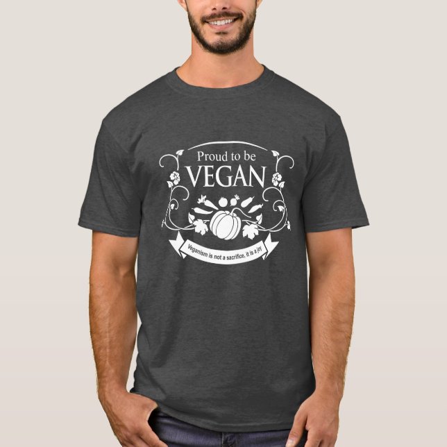 Stolz Vegan sein T-Shirt (Vorderseite)