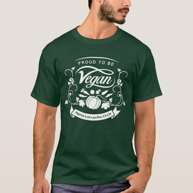 Stolz Vegan sein T-Shirt (Vorderseite)