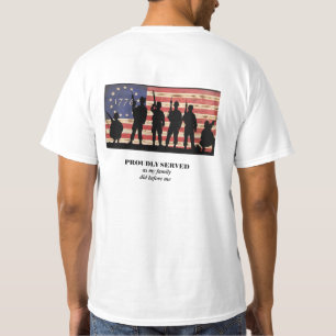 Stolz Veteran 1776 Amerikanische Flagge T-Shirt