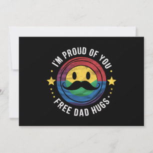 Stolz von Ihnen Gratis Vater Hugs Gay Pride Ally L Einladung