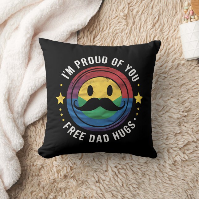 Stolz von Ihnen Gratis Vater Hugs Gay Pride Ally L Kissen (Decke)