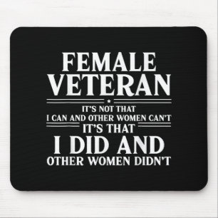 Stolz Weibchen Veteranen ihre Taten und andere Fra Mousepad