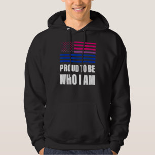 Stolz zu sein, wer ich bin Bisexual Flag LGBt Gay  Hoodie