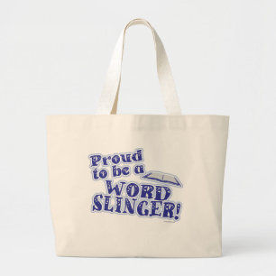 Stolz zu Wort Slinger Schriftsteller Leben Motto Jumbo Stoffbeutel