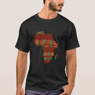 Stolze afrikanische Länderflaggen Kontinentale Lie T-Shirt