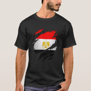 Stolze ägyptische Tornschlucht ägyptische Flagge T-Shirt