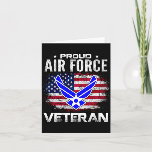 Stolze Air Force Amerikanische Flagge Veteranen Ge Karte