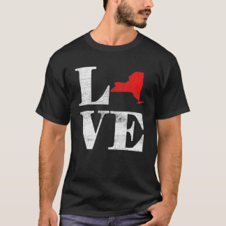 Stolze Amerikaner Staatsflagge Land Map Liebe Neu T-Shirt