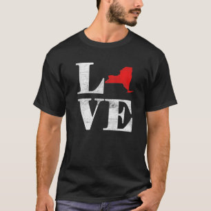 Stolze Amerikaner Staatsflagge Land Map Liebe Neu T-Shirt