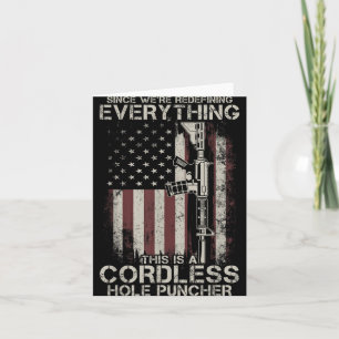 Stolze amerikanische Flagge Veteran Gun Rights Tlt Karte