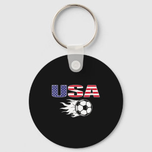 Stolze amerikanische Fußballfans Jersey USA-Flagge Schlüsselanhänger