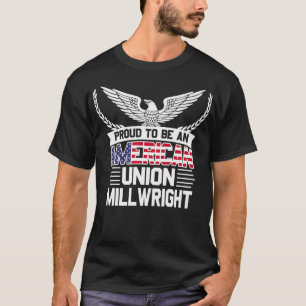 Stolze amerikanische Gewerkschafts-Monteur Premium T-Shirt