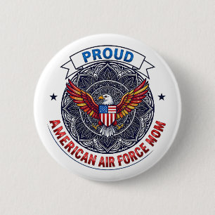 Stolze amerikanische Luftwaffenmutter Button