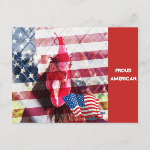 Stolze amerikanische Postkarte