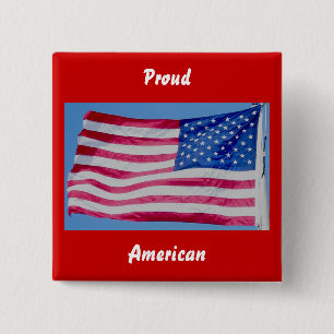 Stolze amerikanische Taste Button