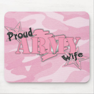 Stolze Armee-Ehefrau Mousepad