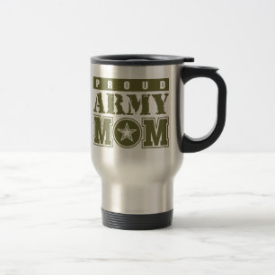Stolze Armee-Mama Reisebecher