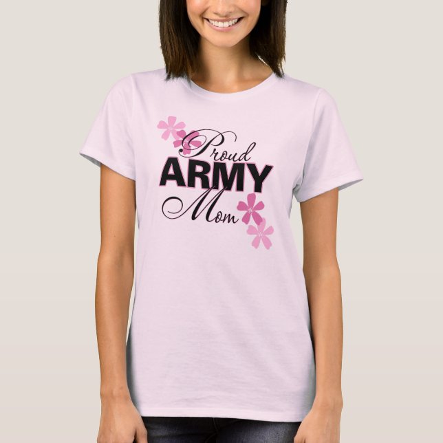 Stolze Armee-Mama T-Shirt (Vorderseite)