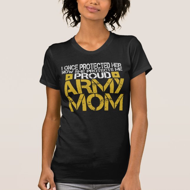 Stolze Armee-Mama-Tochter T-Shirt (Vorderseite)