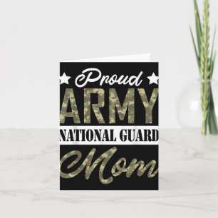 Stolze Army National Guard Mutter Militärfamilie V Karte