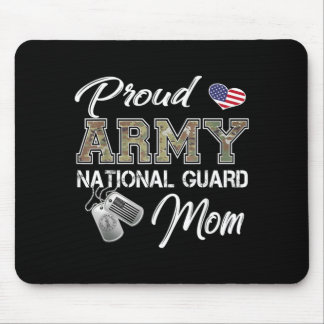 Stolze Army National Guard Mutter US-Flagge Hundem Mousepad