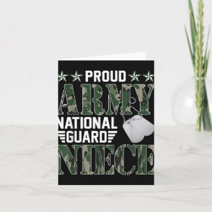 Stolze Army National Guard Nichte Militärfamilie V Karte