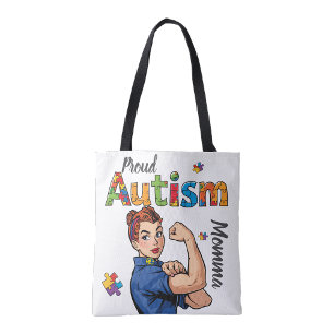 Stolze Autismus-Mama Einkaufstasche aus wiederverw Tasche