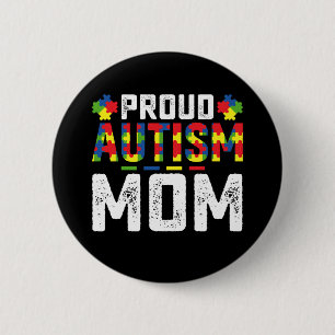 Stolze Autismus-Mutter-Bewusstsein Autistische Fam Button