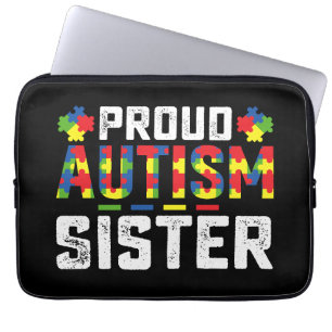 Stolze Autismus-Schwester-Bewusstsein Autistische  Laptopschutzhülle