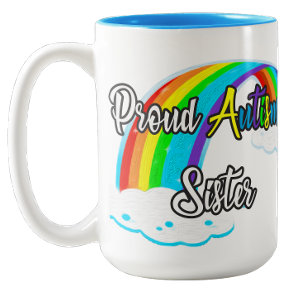 Stolze Autismus-Schwester Zweifarbige Tasse